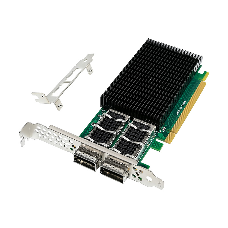 デュアルポート100GbE QSFP28光ファイバーイーサネ - 100Gbe Qsfp28 Network Card のレビューと価格